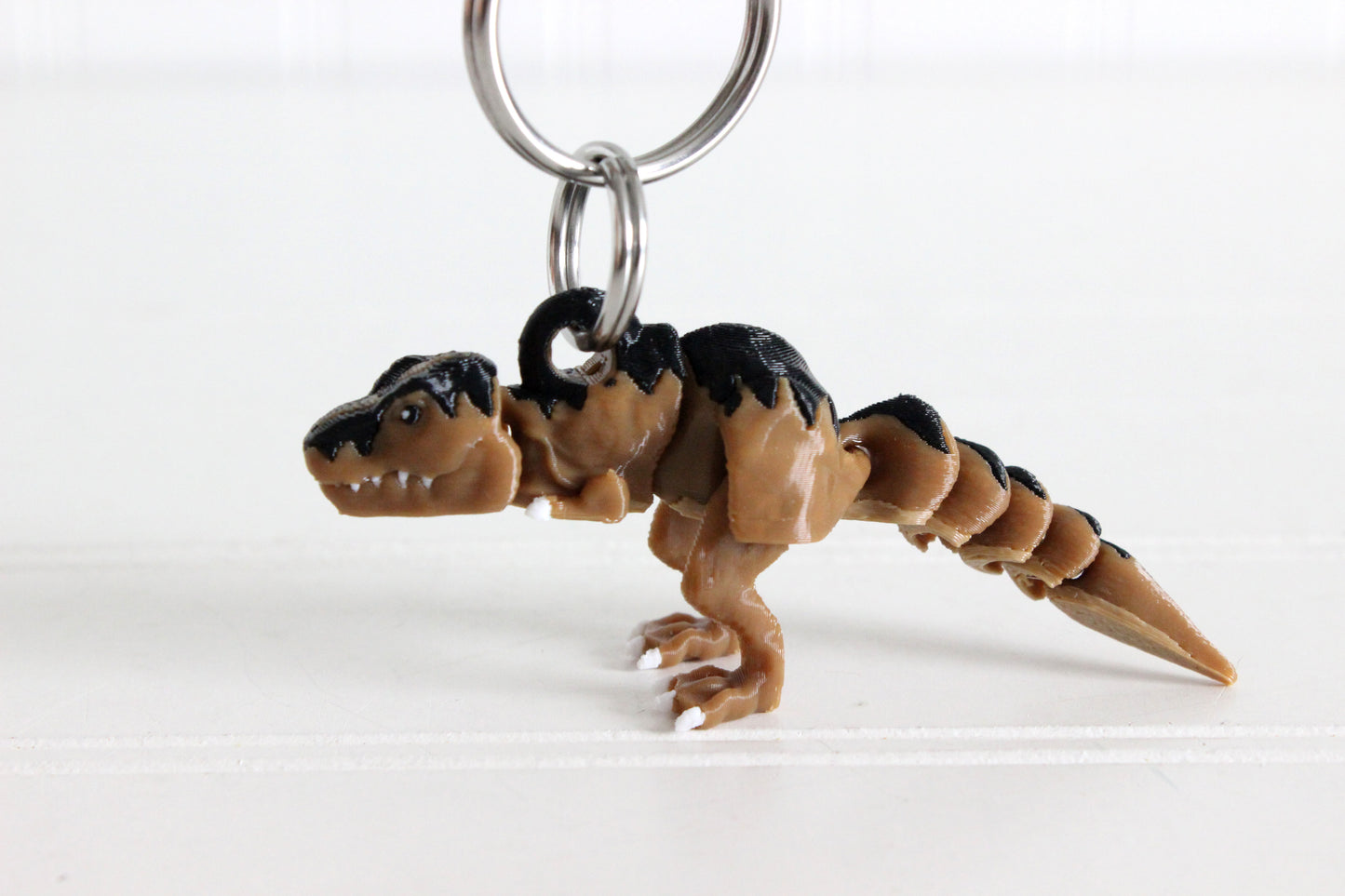T-Rex Keychain - Critter Keychain for Car Keys, Backpacks, and Purses