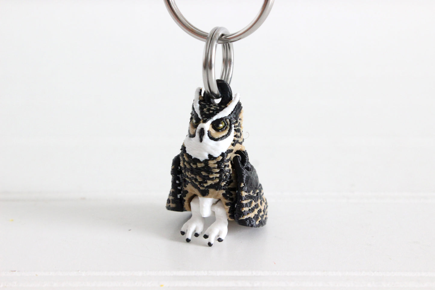 Owl Keychain - Animal Keychain for Car Keys, Backpacks, and Purses