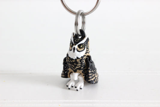 Owl Keychain - Animal Keychain for Car Keys, Backpacks, and Purses