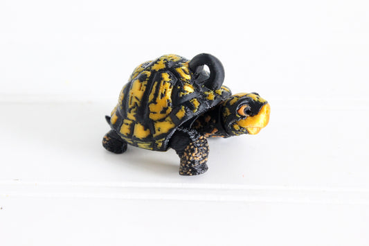 Box Turtle Keychain - Critter Keychain for Car Keys, Backpacks, and Purses