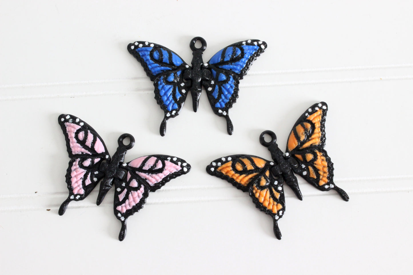 Butterfly Keychain - Critter Keychain for Car Keys, Backpacks, and Purses