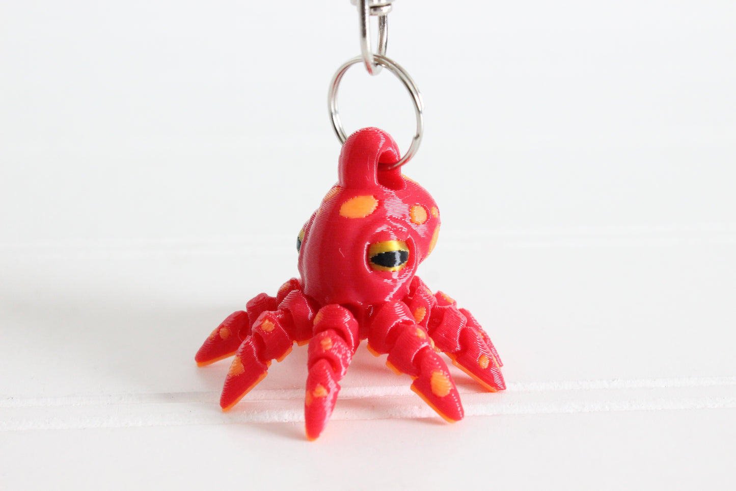Octopus Keychain - Critter Keychain for Car Keys, Backpacks, and Purses
