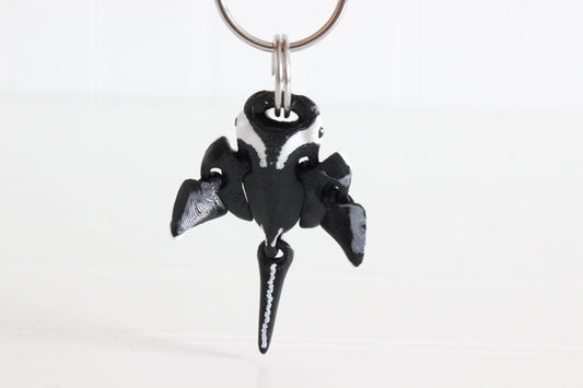 Oceanic Manta Ray Keychain - Critter Keychain for Car Keys, Backpacks, and Purses