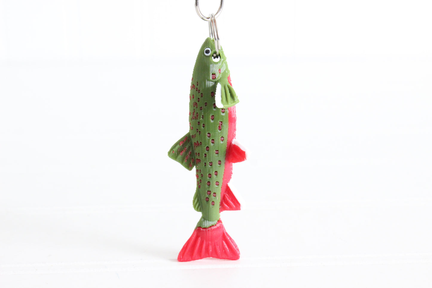 Brook Trout Keychain - Critter Keychain for Car Keys, Backpacks, and Purses
