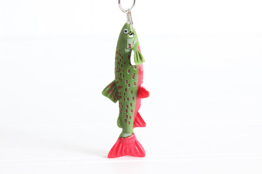Brook Trout Keychain - Critter Keychain for Car Keys, Backpacks, and Purses