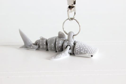 Whale Shark Keychain - Critter Keychain for Car Keys, Backpacks, and Purses