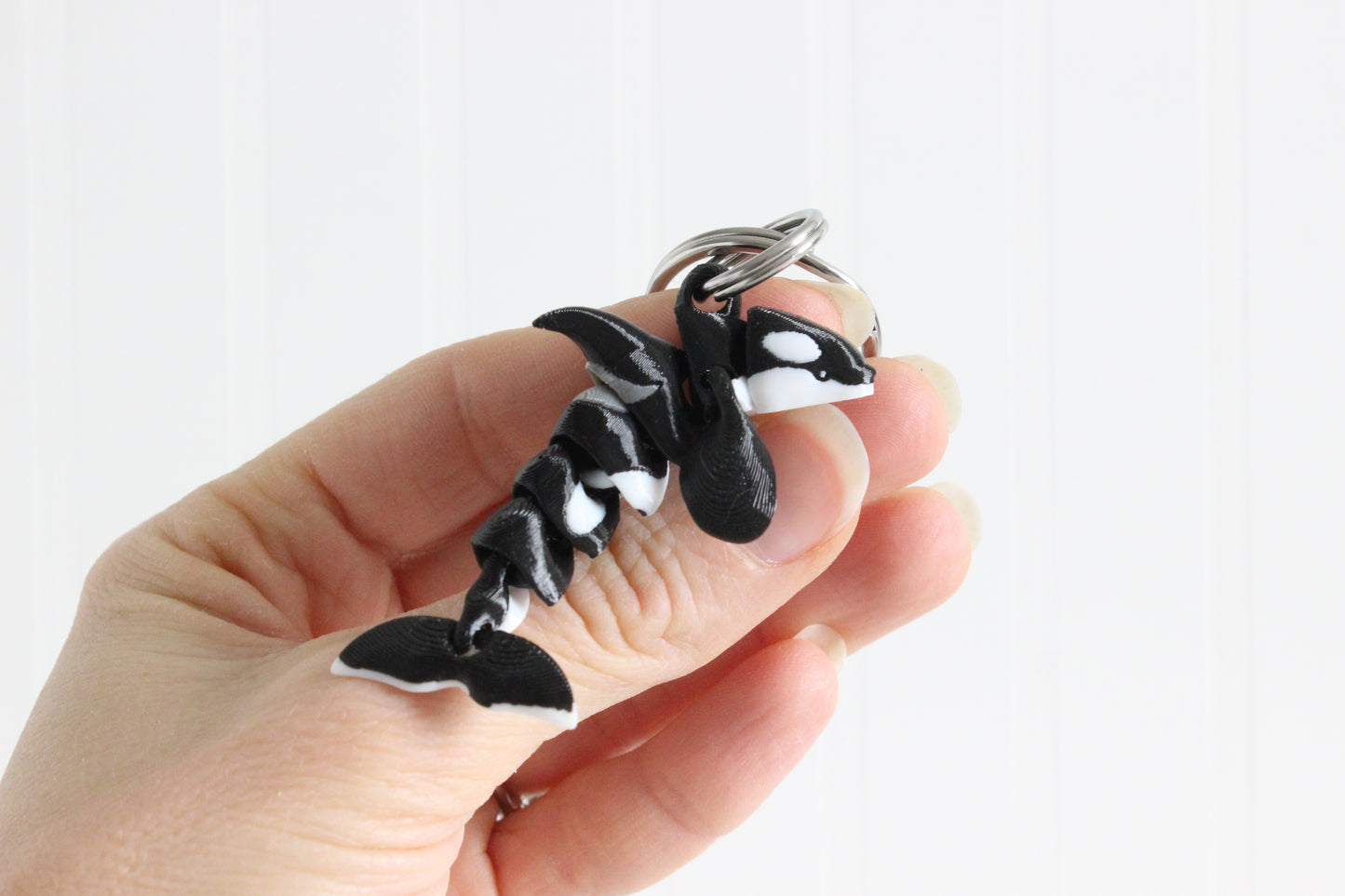 Orca Keychain - Critter Keychain for Car Keys, Backpacks, and Purses