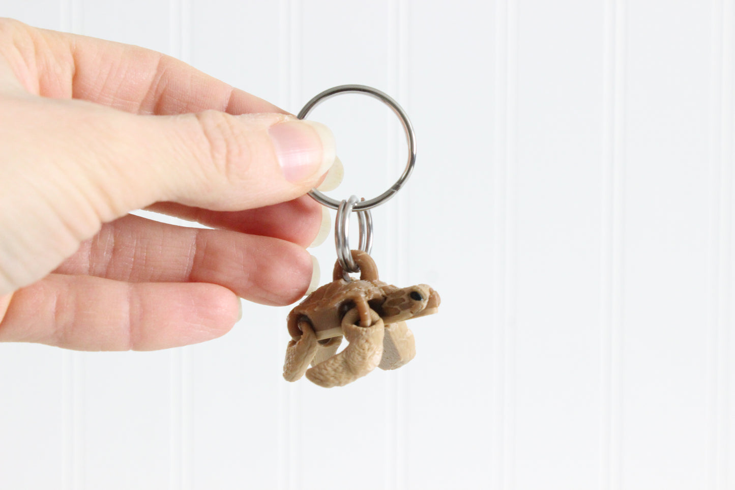 Sea Turtle Keychain - Critter Keychain for Car Keys, Backpacks, and Purses