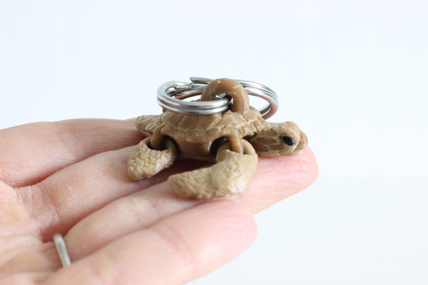 Sea Turtle Keychain - Critter Keychain for Car Keys, Backpacks, and Purses