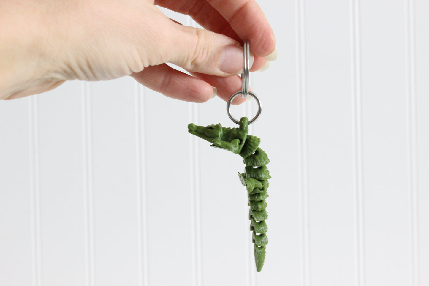 Alligator Keychain - Critter Keychain for Car Keys, Backpacks, and Purses