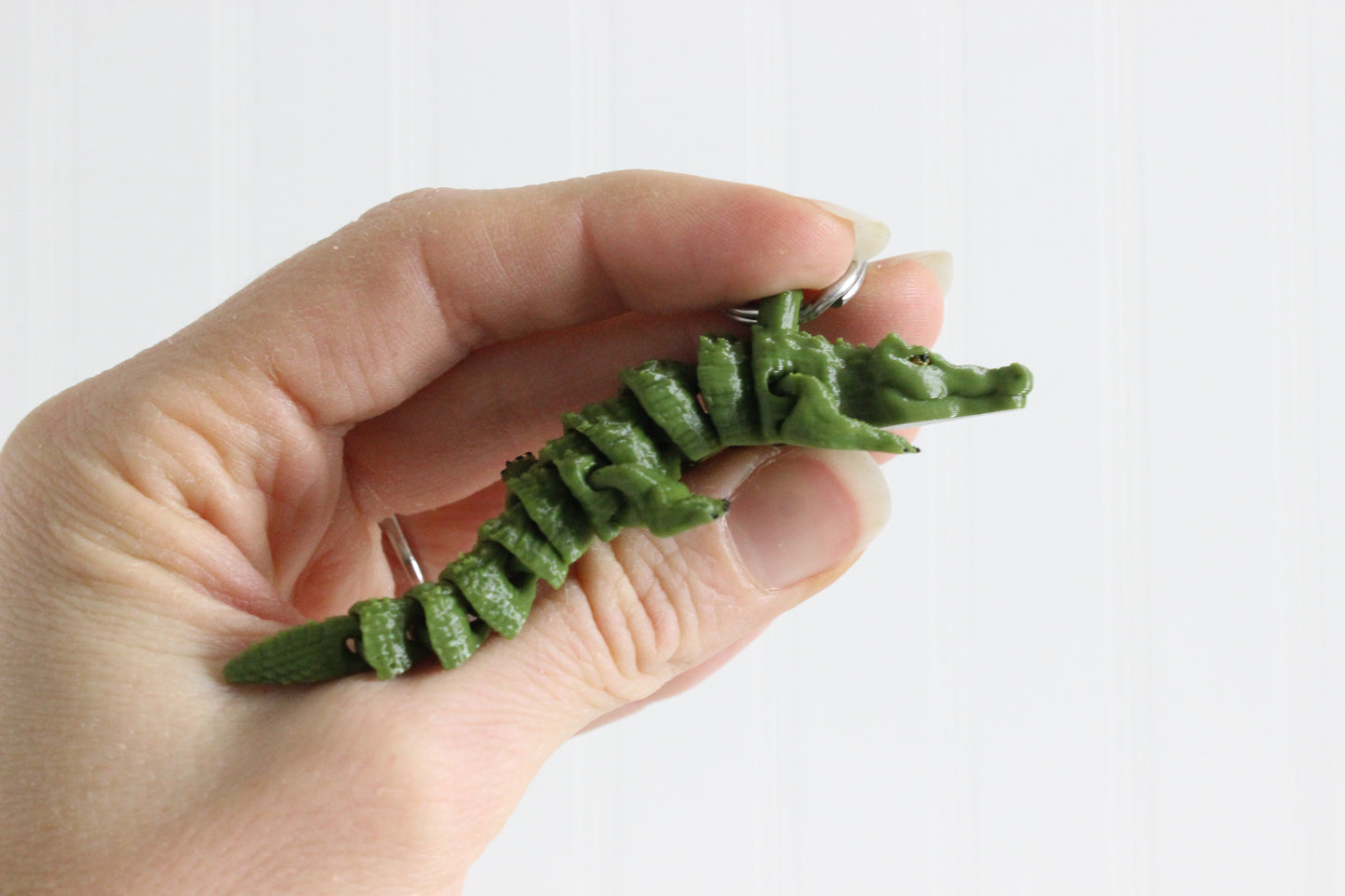 Alligator Keychain - Critter Keychain for Car Keys, Backpacks, and Purses