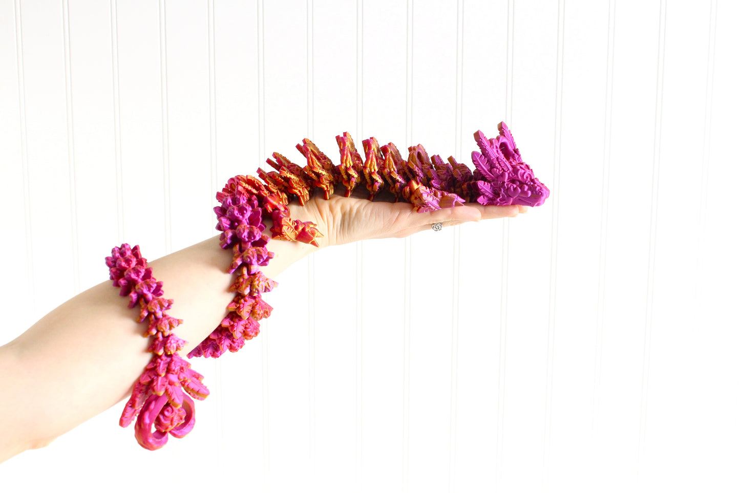 Articulated Dragon, Desk Toy, Bookshelf Decor, 3D Print Fidget, Dragon Egg