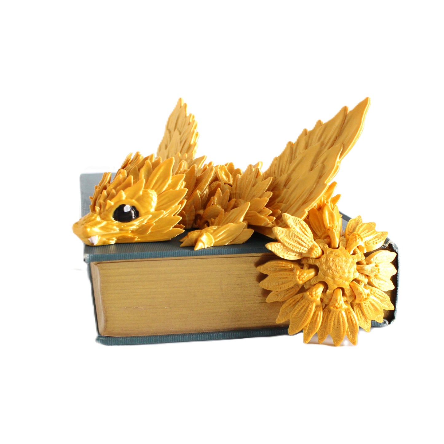 Articulated Dragon, Sunflower Dragon, 3D Print Desk Toy