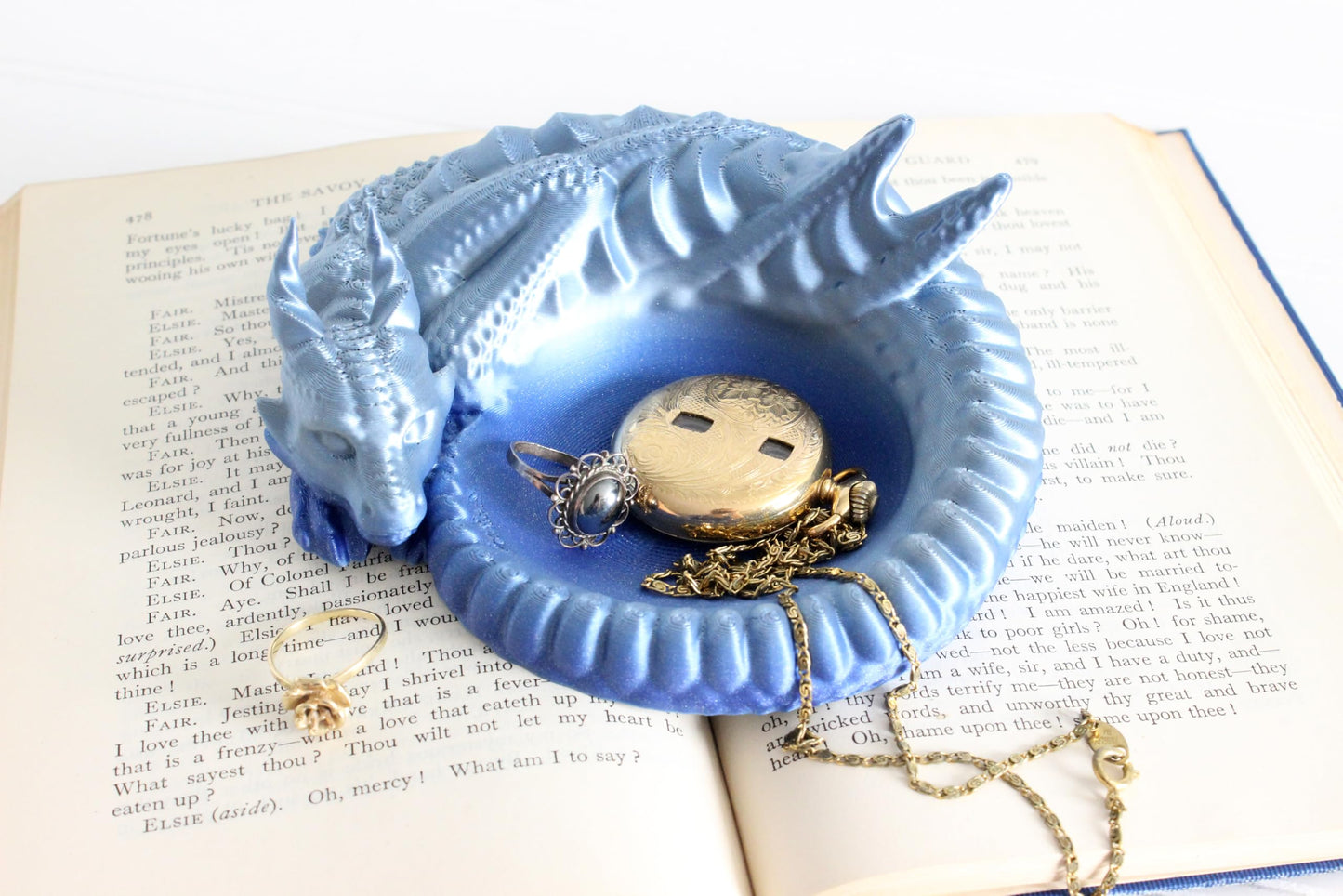 Dragon Jewelry Tray, Dragon Guardian, Ring Holder, 3D Print