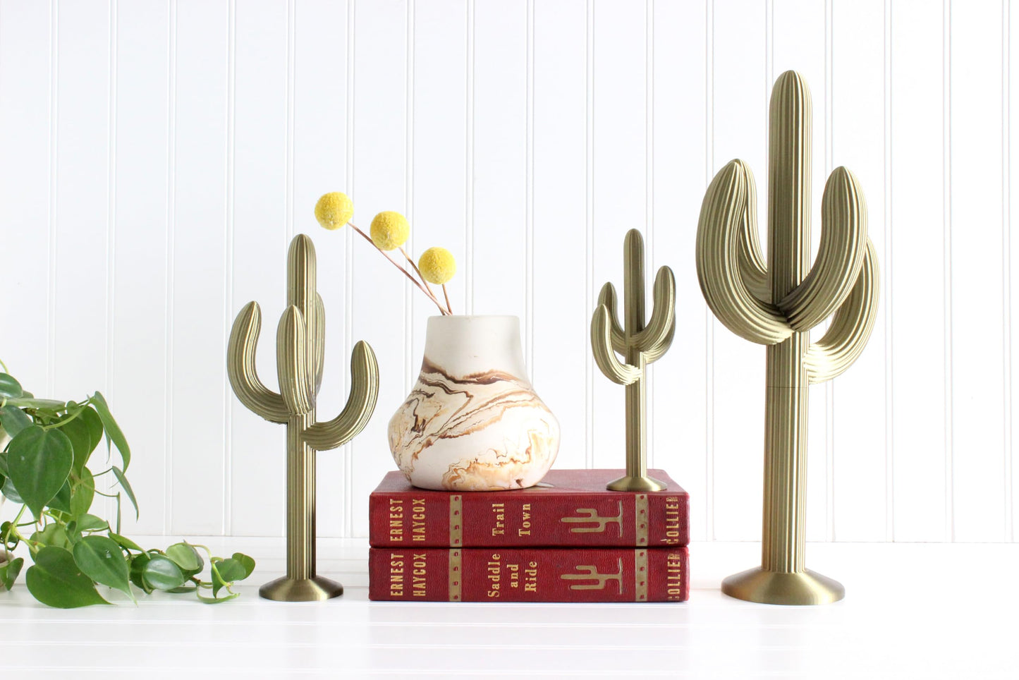 Cactus Figurine, Southwestern Home Decor, Desert Cacti