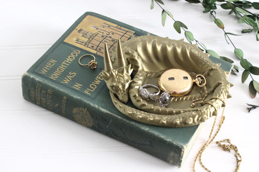 Dragon Jewelry Tray, Dragon Guardian, Ring Holder, 3D Print