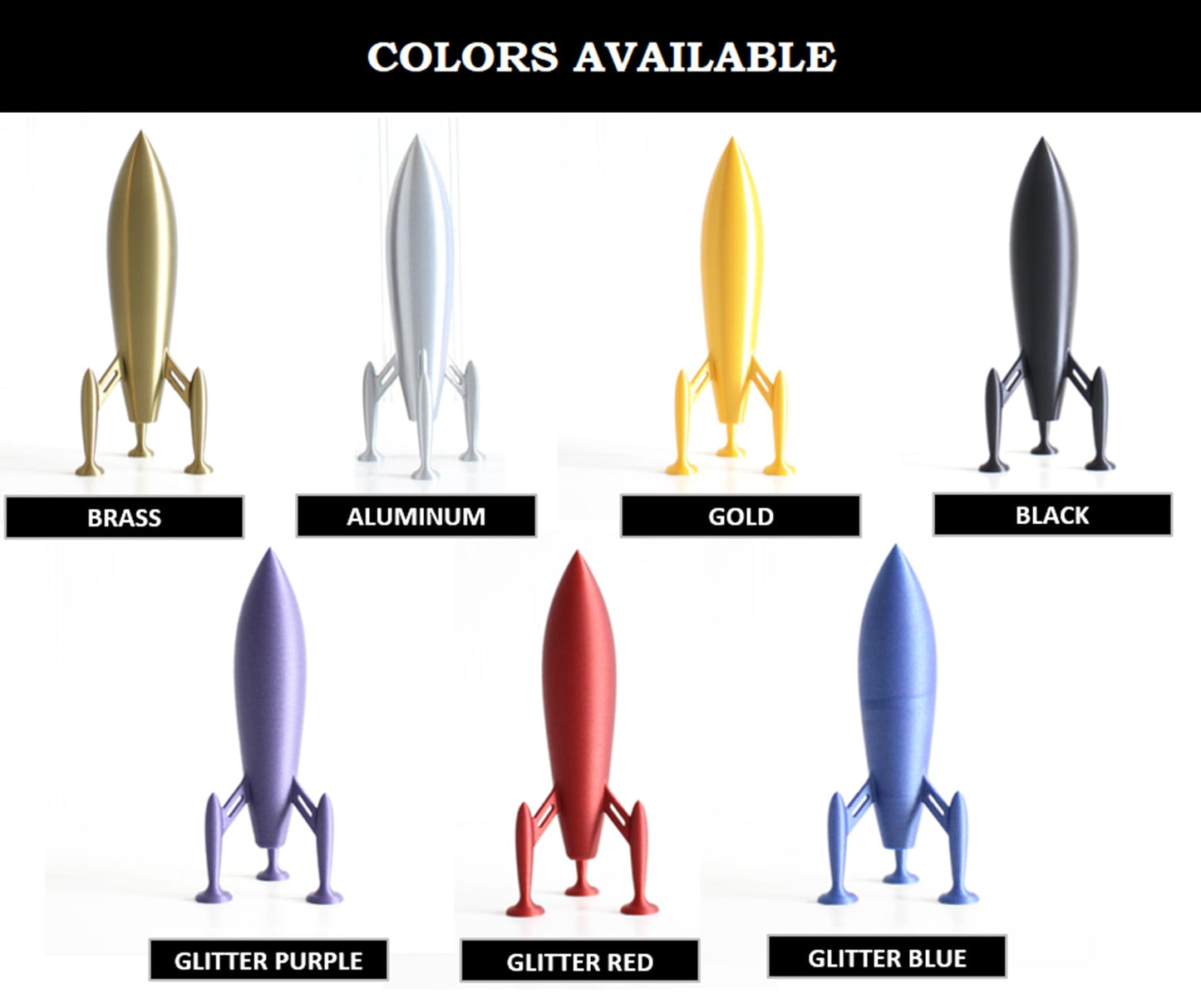 Extra Large Rocket Ship Figurine, Spaceship, Custom Trophy