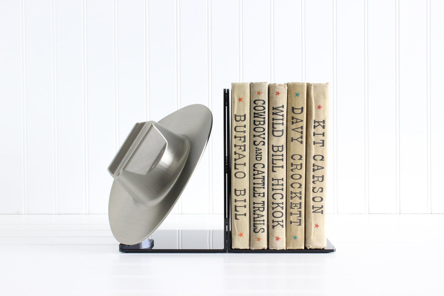 Cowboy Hat Bookend, Country Western Home Decor, Gifts for Horse Lovers