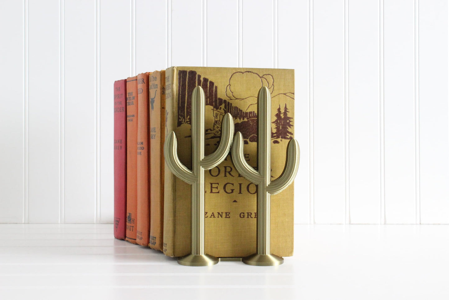 Cactus Bookend, Cacti, Southwestern Desert, Country Home Decor